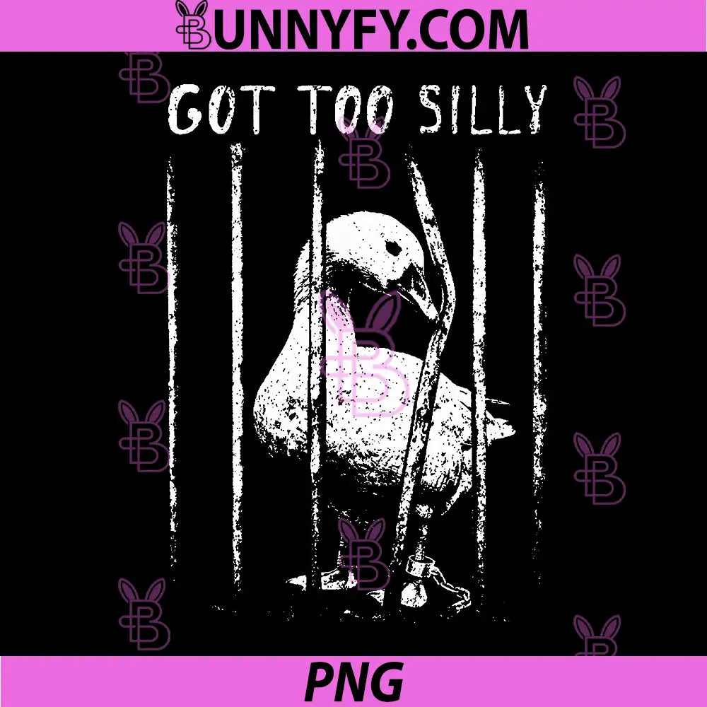 Got Too Silly Goose PNG, Funny Goose PNG