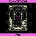 Gothic Black Cat PNG, Vintage Design Black Cat PNG