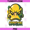 Oregon Duck Graffiti Mascot PNG, Angry Duck Street Art PNG