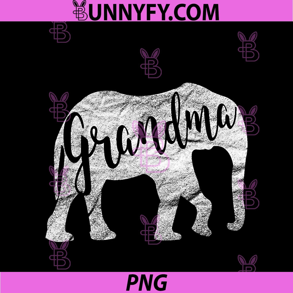 Grandma Elephant PNG, Funny Ideas For Best Mom PNG