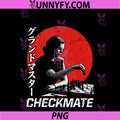 Grandmaster Checkmate Chess Player PNG, Retro Japanese Art PNG
