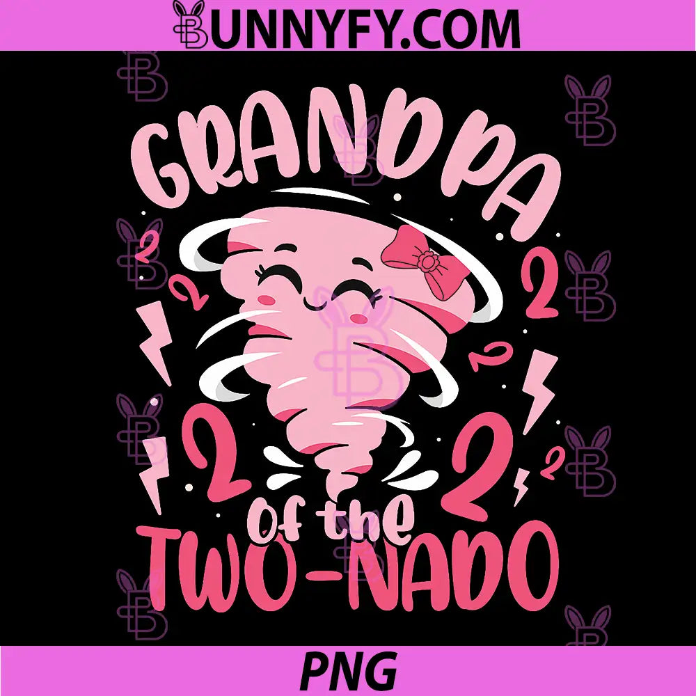 Grandpa of The Two-nado PNG, Tornado Themed 2nd Birthday Party PNG