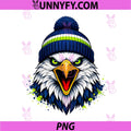Angry Eagle Head With Beanie Hat PNG, Fierce Eagle Splash Art PNG