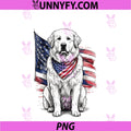 Great Pyrenees 4th Of July PNG, Patriotic Dog PNG