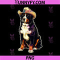 Greater Swiss Mountain Dog in A Cowboy Hat PNG, Patriotic Swissy PNG