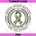 Green Ribbon Awareness PNG, Mental Health Matters End The Stigma PNG