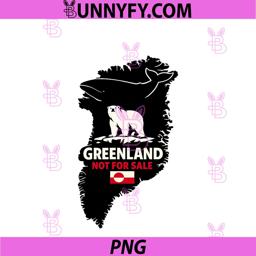 Greenland Is Not For Sale PNG, Denmark USA Whale Bear PNG