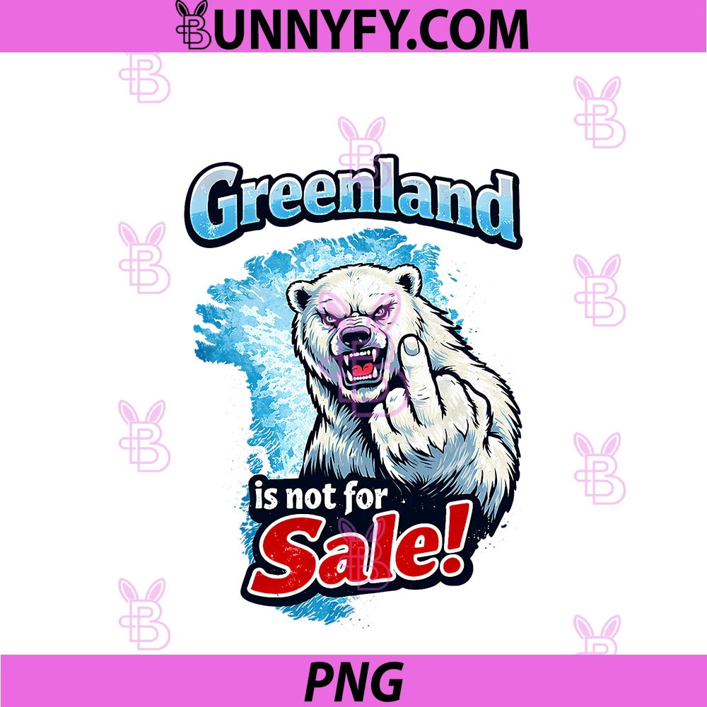Greenland Is Not For Sale PNG, Polar Bear Greenland Denmark PNG