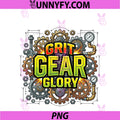 Grit Gear Glory PNG, Mechanic Motivation Design PNG