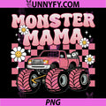 Groovy Monster Truck Mama PNG, Mom Monster Truck Are My Jam Truck PNG