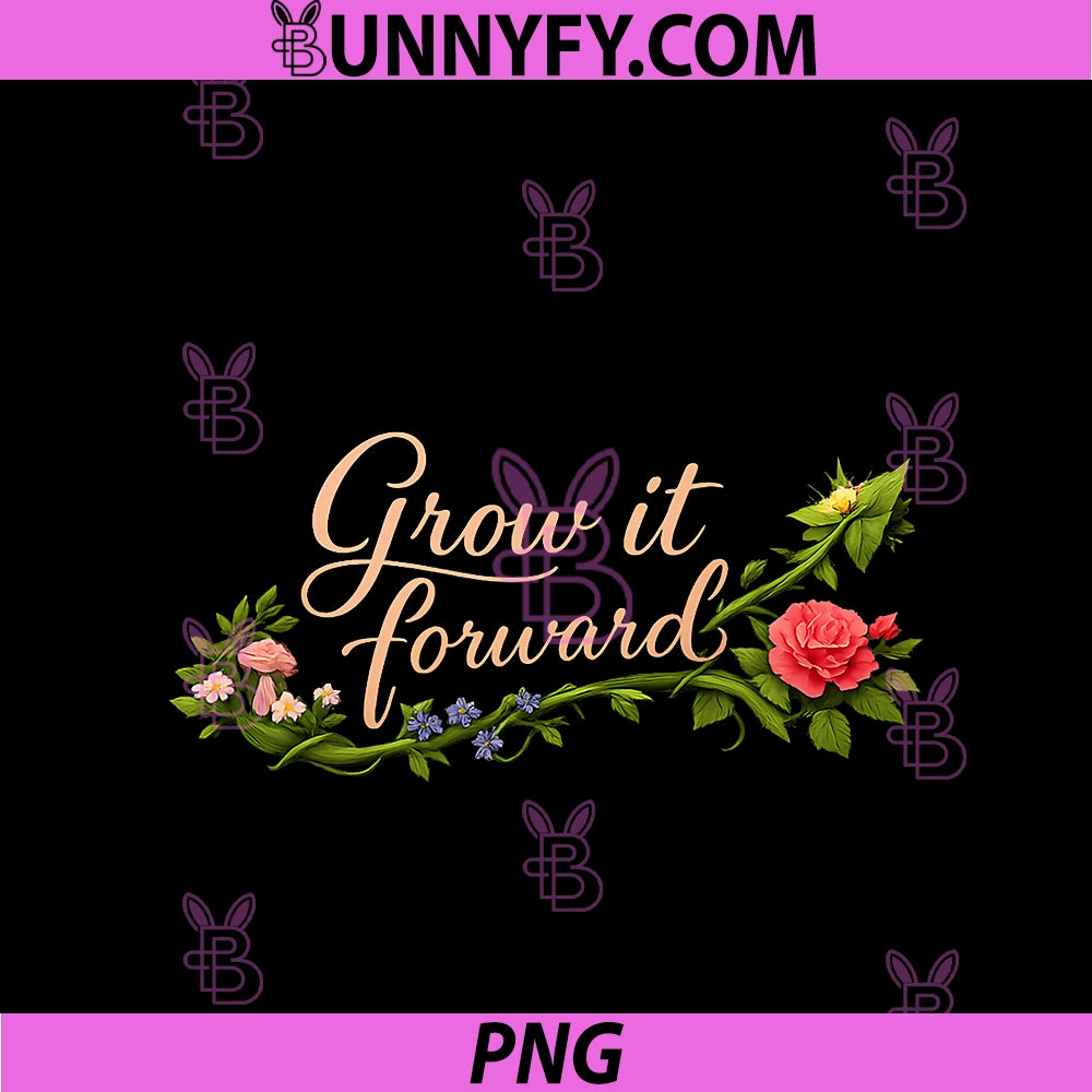 Grow It Forward PNG, Plant Parent Cottagecore Vine Arrow PNG