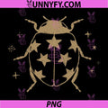 Grunge 2000s Ladybug Alt PNG, 90s Vintage Star Dots y2k PNG
