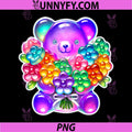 Gummy Bear Candy PNG, Flower Gummies PNG