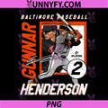 Gunnar Henderson PNG, Baltimore Baseball Players MLBGHE205M PNG