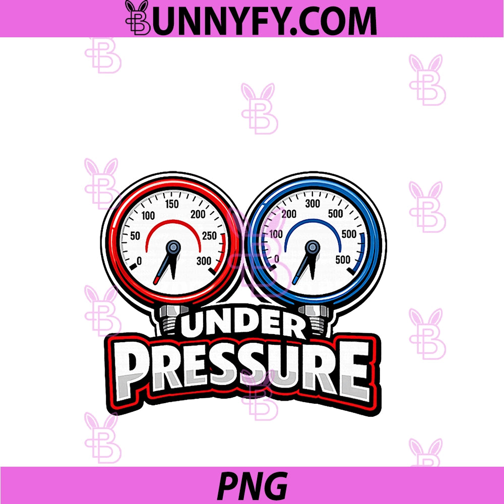 HVAC Tech Manifold Gauge Humor Two Dial PNG, Pressure Design PNG
