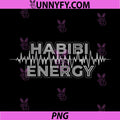 Habibi Energy PNG, Arabic Slang Music Design Techno PNG