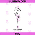 Hail Mary Full Of Grace PNG, Catholic Blessed Mother Christian PNG
