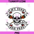 Hair Stylist Lift Tone And Pray PNG, Cosmetologist Skull PNG
