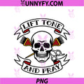 Hair Stylist Lift Tone And Pray PNG, Cosmetologist Skull PNG