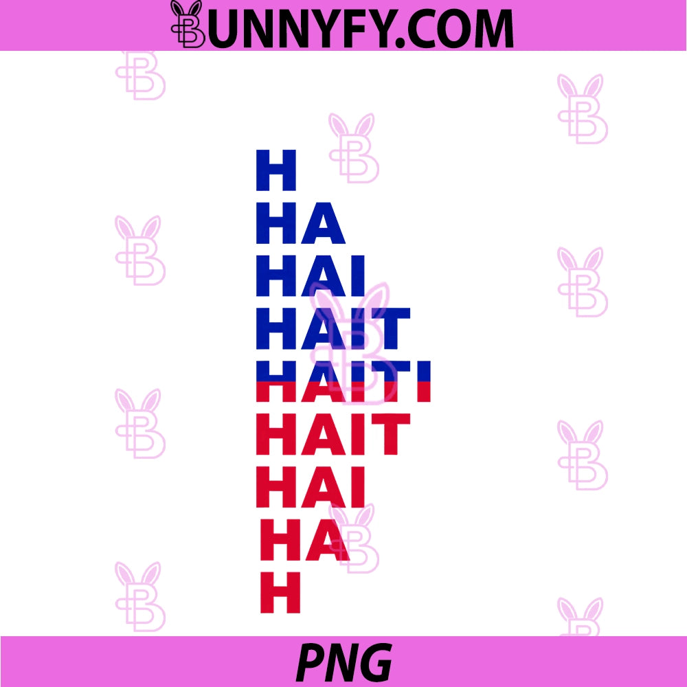 Haiti Patriotic Vertical PNG, Letter Design Mayo PNG