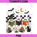 Halloween Ghost PNG, Reading Books Witch Cat PNG