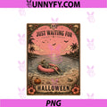 Halloween Tarot Card Spooky Summer PNG, Skeleton Just Waiting PNG