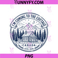 Hand-Drawn Coming Cottage Canada Estd. 2026 PNG,  Retro Vintage PNG