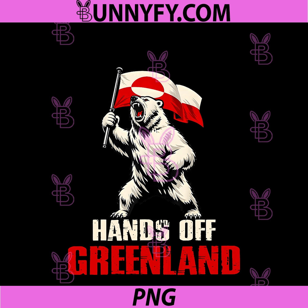 Hands Off Greenland Flag PNG, Bear Support Greenland PNG