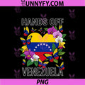 Hands Off Venezuela Flag PNG, Heart Butterfly Flower Floral PNG