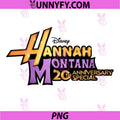 Hannah Montana Disney 20 Years PNG, Pop Star Anniversary Design PNG