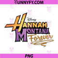 Hannah Montana Forever Design PNG, Retro Disney Logo Style PNG