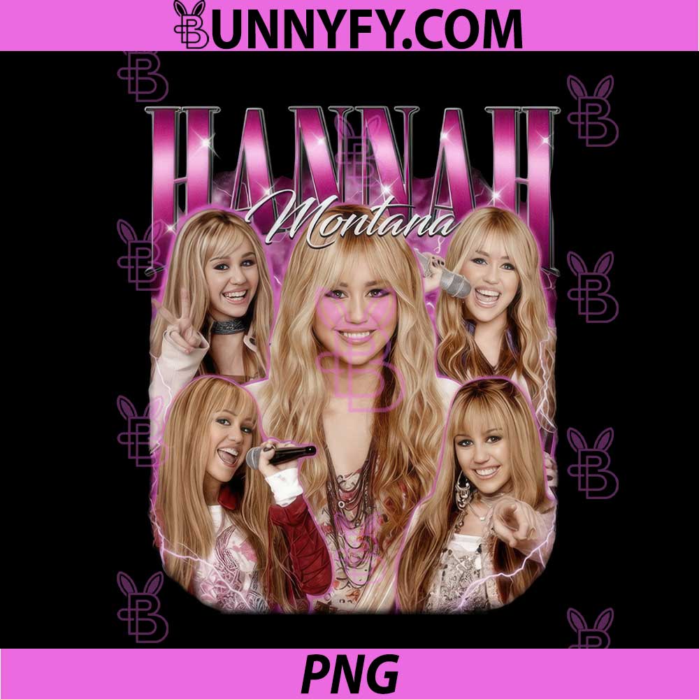 Hannah Montana Art PNG, Miley Cyrus Pop Star Design PNG