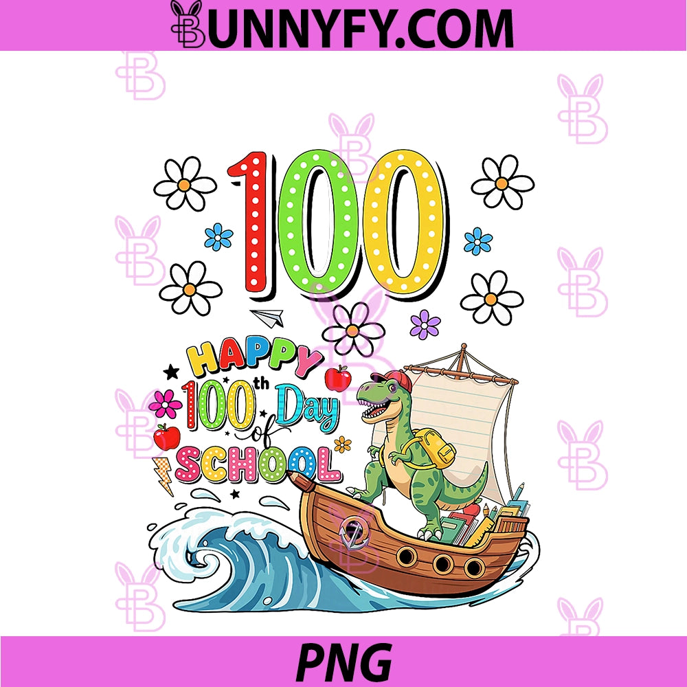 Happy 100th Day Of School Design PNG,100 Days Smarter PNG