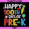 Happy 100th Day Of School Pre-K PNG, Teacher students PNG