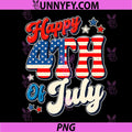 Happy 4th of July PNG, American Flag Patriotic PNG
