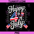 Happy 4th of July Patriotic PNG, American Flag USA PNG