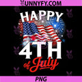 Happy 4th of July Patriotic PNG, American USA Flag 4th of July PNG