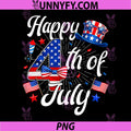 Happy 4th of July Patriotic PNG, American US Flag Bow PNG