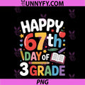 Happy 67 Day Of 3 Grade PNG, I Survived 67 Days Of School Kids PNG