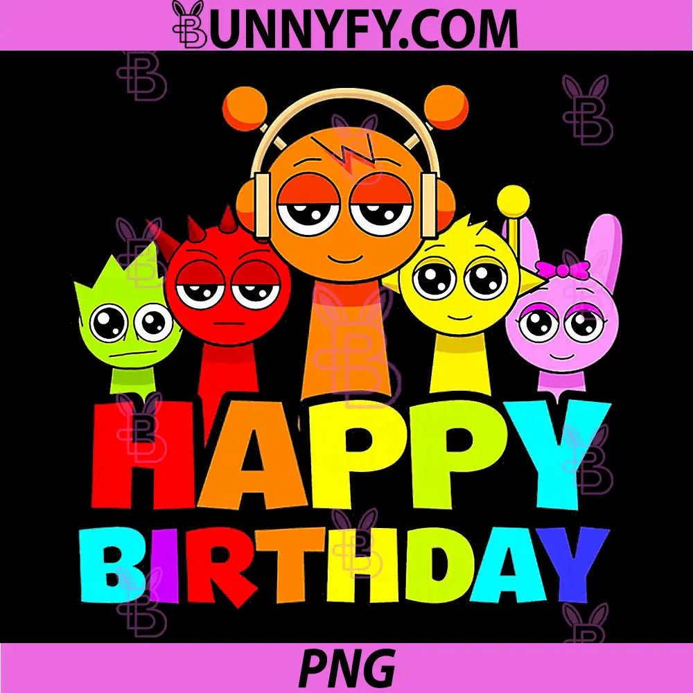Happy Birthday Sprunky PNG, Oren Simon Pinki Raddy Owakcx PNG