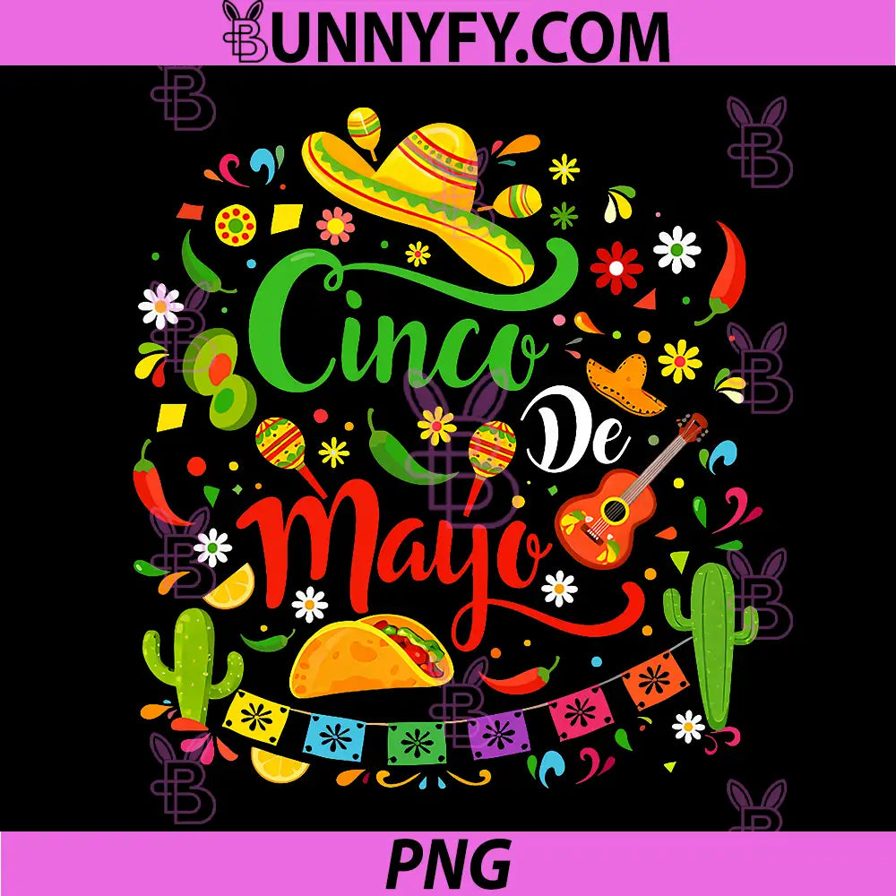 Happy Cinco de Mayo PNG, Fiesta Mexican Party 5 De Mayo PNG