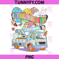Happy Easter Bunny PNG, Avocado Driving Crane Truck Colorful Eggs PNG