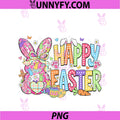 Happy Easter Cute PNG, Bunny Coquette Bow Rabbit PNG