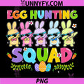 Happy Easter Day PNG, Bunny Egg Hunting Squad PNG