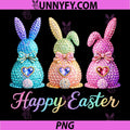 Happy Easter Day PNG, Rabbit Bunny Crystal Diamond Egg Hunt PNG