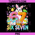 Happy Easter Day PNG, Six Seven 6 7 Cute Bunny Rabbit PNG