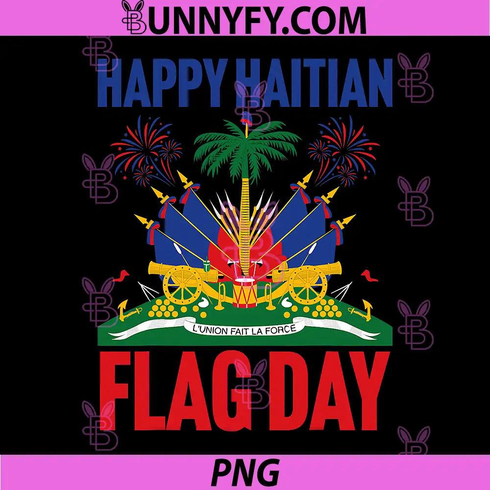 Happy Haitian Flag Day PNG, Proud Haiti PNG