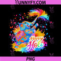 Happy Holi 2026 PNG, India Hindu Colorful Elephant Festival PNG