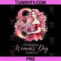 International Women’s Day March 8 PNG, Floral Goddess Woman Art PNG