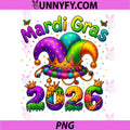 Happy Mardi Gras PNG, Carnival Mardi Gras 2026 Jester PNG